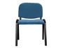 Q-connect Silla Confidente Apilable Tapizada Sin Ruedas 910mm Alto 460mm Largo 440mm Profundidad Azul