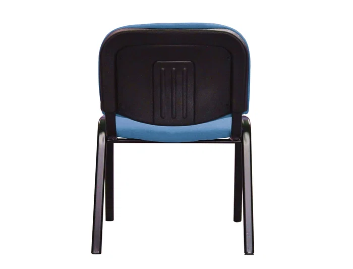 Q-connect Silla Confidente Apilable Tapizada Sin Ruedas 910mm Alto 460mm Largo 440mm Profundidad Azul