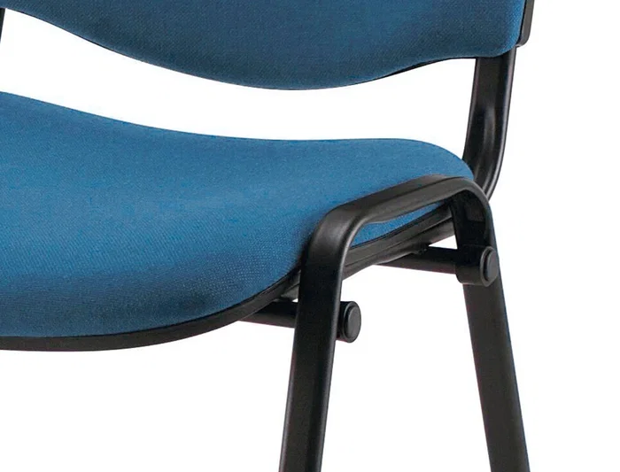 Q-connect Silla Confidente Apilable Tapizada Sin Ruedas 910mm Alto 460mm Largo 440mm Profundidad Azul