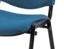 Q-connect Silla Confidente Apilable Tapizada Sin Ruedas 910mm Alto 460mm Largo 440mm Profundidad Azul