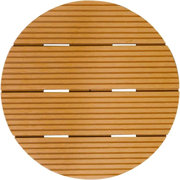 Nature Soporte para macetas con ruedas WPC H7,5 x Ø30 cm - 4 ruedas - NAT8711338702468