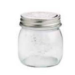 Bote de Vidrio 25cl con Tapa Metálica Decoración Belbo (Set de 6)