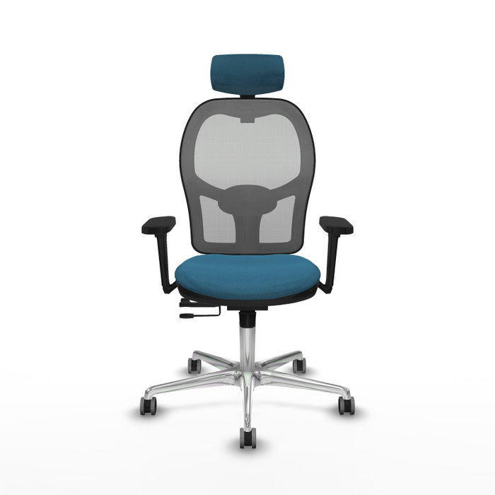 PIQUERAS Y CRESPO Silla de oficina Jorquera con mecanismo Sincro/Traslack, Verde petróleo y Gris PIQUERAS Y CRESPO Silla de oficina Jorquera con mecanismo Sincro/Traslack, Verde petróleo y Gris
