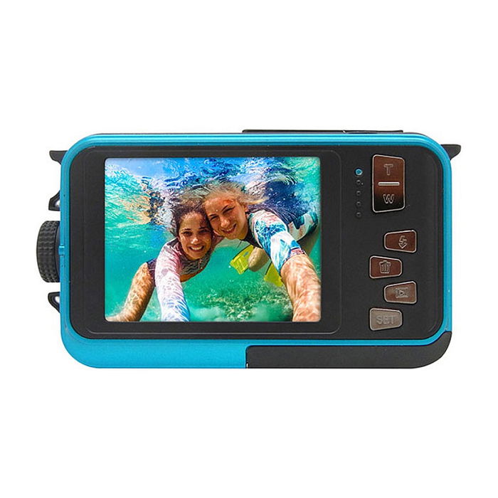 Easypix GoXtreme Reef Blue Cámara Deportiva Full HD 24 MP Resistente al Agua hasta 3 m con Pantalla de 2.7" y Batería de 550 mAh Easypix GoXtreme Reef Blue Cámara Deportiva Full HD 24 MP Resistente al Agua hasta 3 m con Pantalla de 2.7" y Batería de 550 mAh