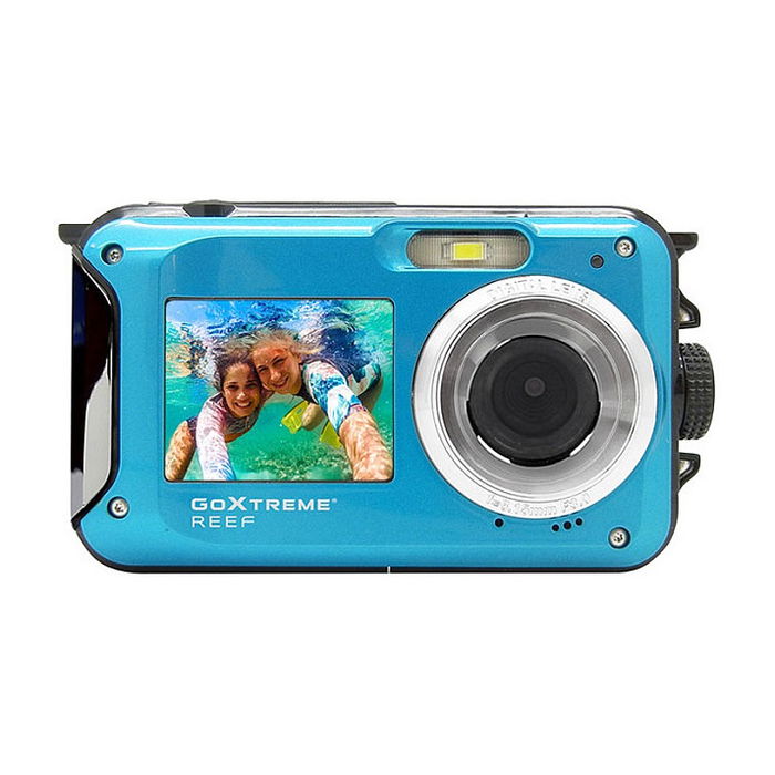 Easypix GoXtreme Reef Blue Cámara Deportiva Full HD 24 MP Resistente al Agua hasta 3 m con Pantalla de 2.7" y Batería de 550 mAh Easypix GoXtreme Reef Blue Cámara Deportiva Full HD 24 MP Resistente al Agua hasta 3 m con Pantalla de 2.7" y Batería de 550 mAh