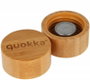 QUOKKA Botella de Cristal 660 ml con Funda de Silicona Flow Neon Green - Recargable, Reutilizable