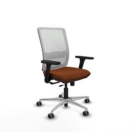 PIQUERAS Y CRESPO Silla de oficina Haches Marrón y Blanco