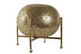 DKD Home Decor Portavelas Oriental Dorado Metal y Cristal 24 x 20 x 24 cm