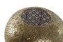 DKD Home Decor Portavelas Oriental Dorado Metal y Cristal 24 x 20 x 24 cm