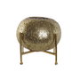 DKD Home Decor Portavela de Metal y Cristal Dorado 24x24x20 cm