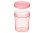 LEKNES Bote plástico alto con tapa surtido de colores transparente 700 ml