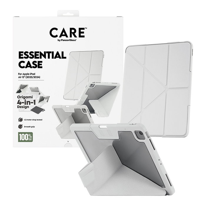 PanzerGlass PanzerGlass CARE TPU Essential Case Light Grey - Funda para iPad Air 13 Pulgadas (2024, 2025, 2026) iPad Pro 13 (2024, 2025)