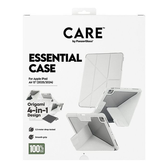 PanzerGlass PanzerGlass CARE TPU Essential Case Light Grey - Funda para iPad Air 13 Pulgadas (2024, 2025, 2026) iPad Pro 13 (2024, 2025)