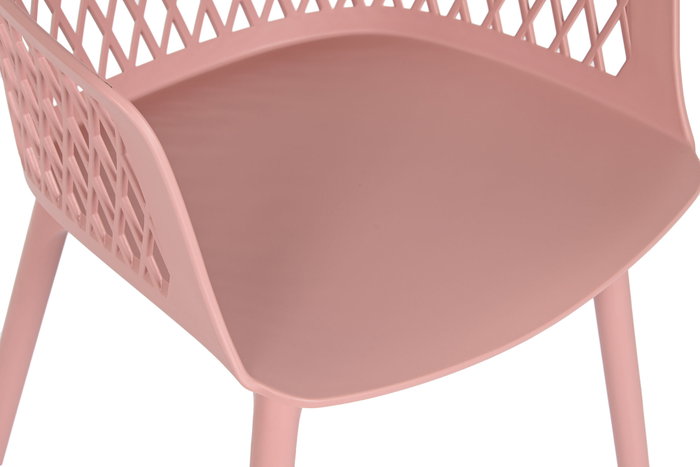 DKD Home Decor Silla PP Rosa