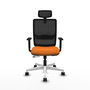 PIQUERAS Y CRESPO Silla de oficina Haches Naranja y Negro