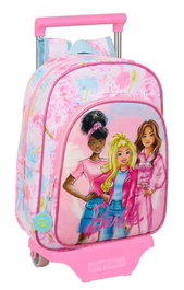 Mochila Escolar con Ruedas Barbie Painterly Rosa Azul cielo 26 x 11 x 67 cm 26 x 34 x 11 cm