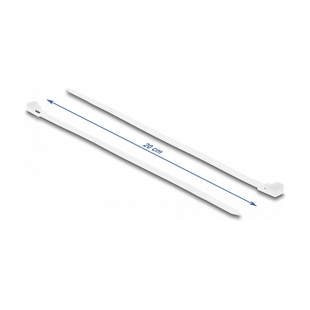DeLOCK Bridas para cables reutilizables 200 x 4,8 mm - 100 unidades