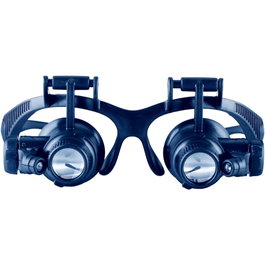 Discovery Crafts DGL 60 Gafas de aumento con lentes intercambiables e iluminación