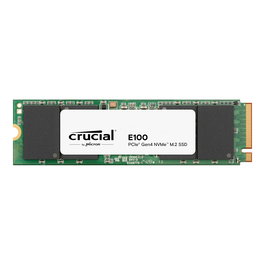 Crucial E100 SSD M.2 NVMe PCIe 4.0 2TB 2280 (Tray) - 5000 MB/s Lectura, 4500 MB/s Escritura - Versión OEM