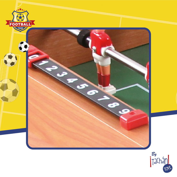Tachan Futbolín Madera Sobremesa 69x37x24 cm con Marcador 2035 Tachan Futbolín Madera Sobremesa 69x37x24 cm con Marcador 2035