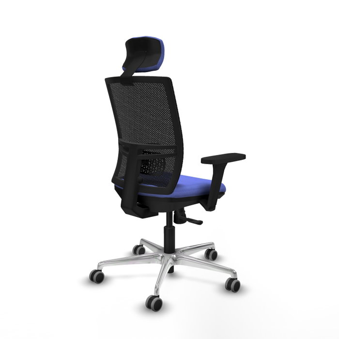 PIQUERAS Y CRESPO Silla de oficina Yunquera con mecanismo Sincro, Azul claro y Negro PIQUERAS Y CRESPO Silla de oficina Yunquera con mecanismo Sincro, Azul claro y Negro