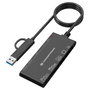 Conceptronic BIAN010B Lector de Tarjetas USB-C/USB-A Negro