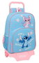Safta Mochila Infantil 180+Carro 905 Stitch "Happy" 33x42x14 Cm