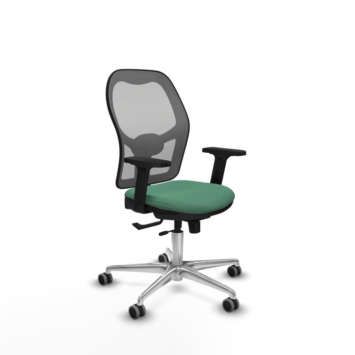 PIQUERAS Y CRESPO Silla de oficina Jorquera con mecanismo Sincro/Traslack, Verde esmeralda y Gris PIQUERAS Y CRESPO Silla de oficina Jorquera con mecanismo Sincro/Traslack, Verde esmeralda y Gris