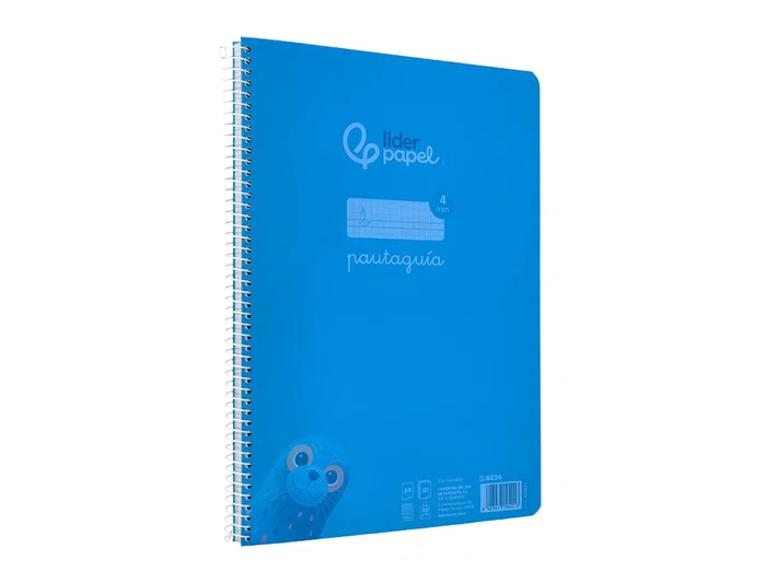 Liderpapel Cuaderno Espiral A4 Pautaguía Azul