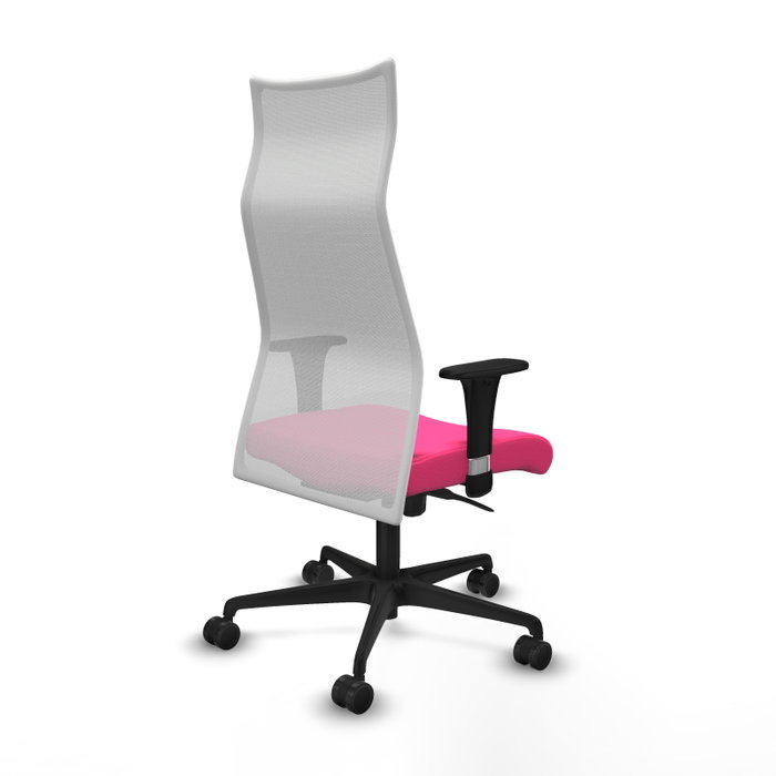 PIQUERAS Y CRESPO Sillón Albacete Rosa y Blanco con Mecanismo Sincro