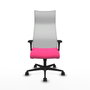 PIQUERAS Y CRESPO Sillón Albacete Rosa y Blanco con Mecanismo Sincro