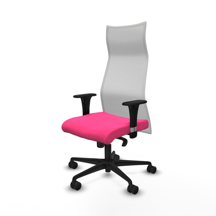 PIQUERAS Y CRESPO Sillón Albacete Rosa y Blanco con Mecanismo Sincro