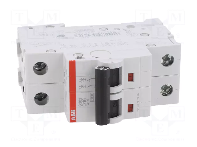 ABB S200 S202-D16 Interruptor magnetotérmico 2 polos 16A 6kA
