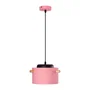 SKD Lámpara Colgante Moderna Averie SKD-P1013-S en Metal con Detalle de Madera, para Comedor o Habitación, Colores: Blanco, Verde Oliva, Salmón, Turquesa