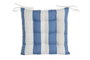 DKD Home Decor Cojin Silla Terraza Y Jardin Azul Celeste Blanco 40 x 7 x 40 cm
