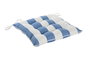 DKD Home Decor Cojin Silla Terraza Y Jardin Azul Celeste Blanco 40 x 7 x 40 cm