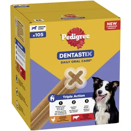 Mars Pedigree Dentastix 105 Barritas Mediano 1000g