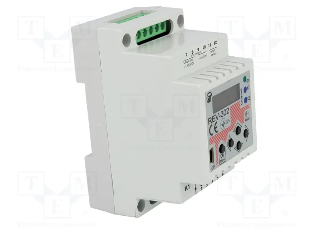 NOVATEK ELECTRO Relé de tiempo REV-302 DPDT 16A 8÷30VDC NOVATEK ELECTRO Relé de tiempo REV-302 DPDT 16A 8÷30VDC