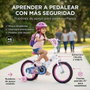 Huffy Bicicleta Minnie Niña 16 Pulgadas (5-8 Años) - Tamaño 16" - Bicicleta Infantil con Ruedas de Entrenamiento