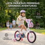 Huffy Bicicleta Minnie Niña 16 Pulgadas (5-8 Años) - Tamaño 16" - Bicicleta Infantil con Ruedas de Entrenamiento