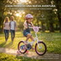 Huffy Bicicleta Minnie Niña 16 Pulgadas (5-8 Años) - Tamaño 16" - Bicicleta Infantil con Ruedas de Entrenamiento