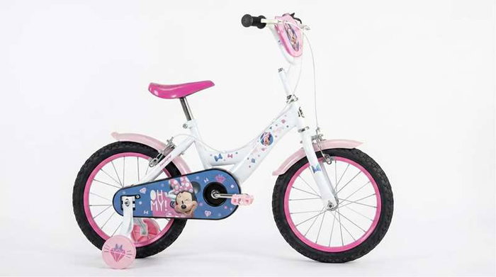 Huffy Bicicleta Minnie Niña 16 Pulgadas (5-8 Años) - Tamaño 16" - Bicicleta Infantil con Ruedas de Entrenamiento Huffy Bicicleta Minnie Niña 16 Pulgadas (5-8 Años) - Tamaño 16" - Bicicleta Infantil con Ruedas de Entrenamiento