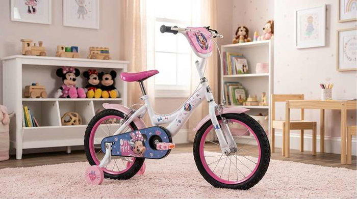 Huffy Bicicleta Minnie Niña 16 Pulgadas (5-8 Años) - Tamaño 16" - Bicicleta Infantil con Ruedas de Entrenamiento Huffy Bicicleta Minnie Niña 16 Pulgadas (5-8 Años) - Tamaño 16" - Bicicleta Infantil con Ruedas de Entrenamiento