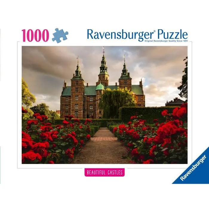 Ravensburger 12001336 Puzzle 1000 piezas Castillo de Rosenborg, Dinamarca, Colección Highlight, 14 años+