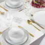 Home Deco Factory Plato con Ribete Dorado 27 cm Lounge