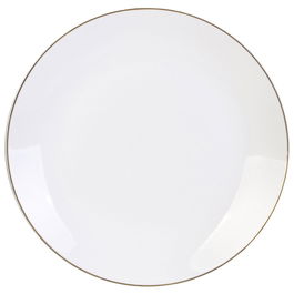 Home Deco Factory Plato Lounge Ribete Dorado 27 cm