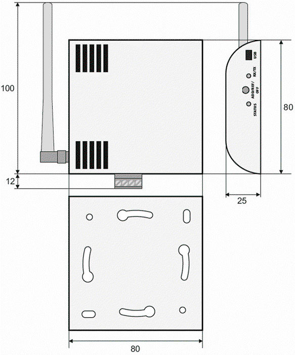 APAR Sensor de Temperatura Empotrado IP20 APAR Sensor de Temperatura Empotrado IP20
