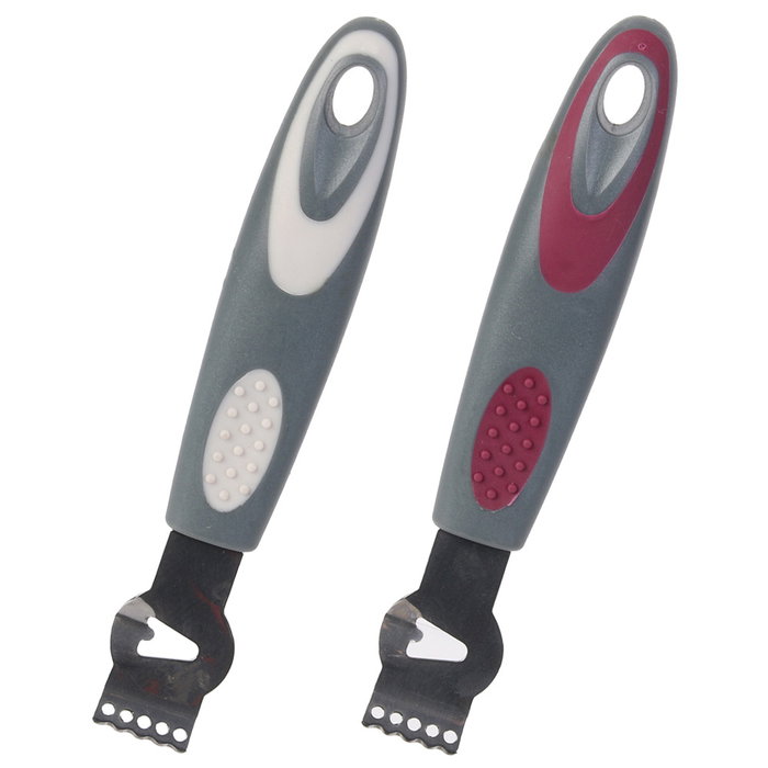 Cook Concept Raspador de Cítricos de Acero Inoxidable con Mango Antideslizante