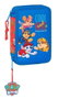 Safta Plumier Escolar Doble Paw Patrol Cool - 29 Piezas, 2 Cremalleras, Dimensiones 195x125x40 mm