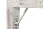DKD Home Decor 2c24 Mesa Centro Plegable Blanco Madera Reciclada 147 x 73 x 47 cm